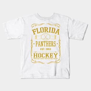 Vintage Panthers Hockey Kids T-Shirt